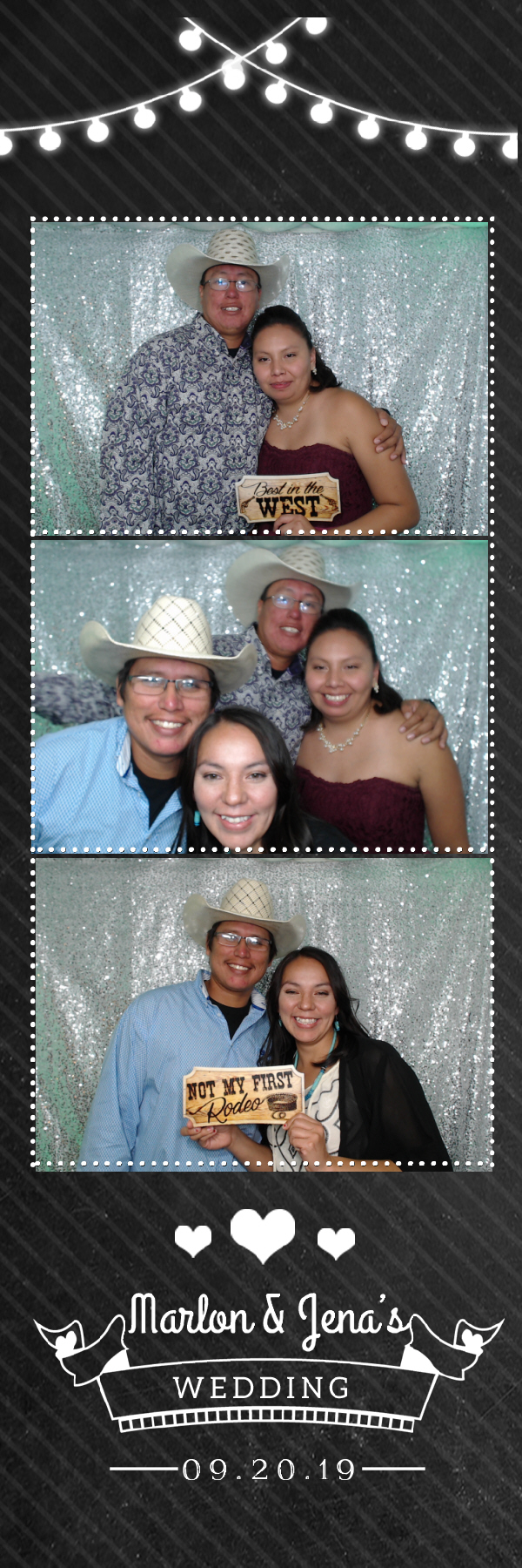 Jena and Marlon's Wedding | View more photos from the event at gallery.photoboothbillings.com/u/PhotoBoothBillings/Jena-and-Marlons-Wedding